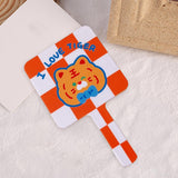 Maxbell Compact Handheld Mirror Single Sided Square Gift for Women Girls Orange