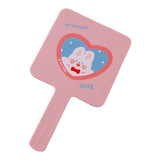 Maxbell Compact Handheld Mirror Single Sided Square Gift for Women Girls Pink
