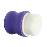 Maxbell Manual Face Washing Brush Soft Bristle and Exfoliating Silicone Pad Purple