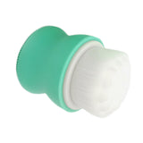 Maxbell Manual Face Washing Brush Soft Bristle and Exfoliating Silicone Pad Green