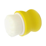 Maxbell Manual Face Washing Brush Soft Bristle and Exfoliating Silicone Pad Yellow