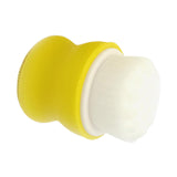 Maxbell Manual Face Washing Brush Soft Bristle and Exfoliating Silicone Pad Yellow