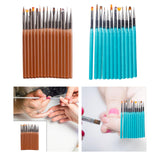 Maxbell Nail Art Brushes Set Professional Drawing Tools Painting Tools for Salon Use 15 Pieces