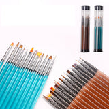 Maxbell Nail Art Brushes Set Professional Drawing Tools Painting Tools for Salon Use 15 Pieces