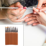 Maxbell Nail Art Brushes Set Professional Drawing Tools Painting Tools for Salon Use 15 Pieces