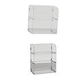 Maxbell Acrylic Display Rack Stand Risers Shelf Jewelry Holders 20cmx10cmx20cm 2Tier