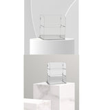 Maxbell Acrylic Display Rack Stand Risers Shelf Jewelry Holders 20cmx10cmx20cm 2Tier