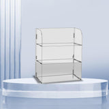 Maxbell Acrylic Display Rack Stand Risers Shelf Jewelry Holders 20cmx10cmx30cm Three