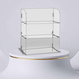 Maxbell Acrylic Display Rack Stand Risers Shelf Jewelry Holders 20cmx10cmx30cm Three