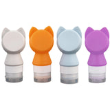 Maxbell Travel Bottles Silicone Empty Portable Toiletry Bottle for Sunblock Shampoo Gray