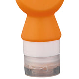 Maxbell Travel Bottles Silicone Empty Portable Toiletry Bottle for Sunblock Shampoo Orange