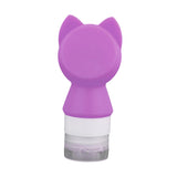 Maxbell Travel Bottles Silicone Empty Portable Toiletry Bottle for Sunblock Shampoo Purple