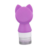 Maxbell Travel Bottles Silicone Empty Portable Toiletry Bottle for Sunblock Shampoo Purple
