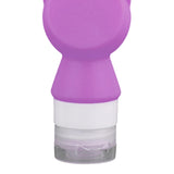 Maxbell Travel Bottles Silicone Empty Portable Toiletry Bottle for Sunblock Shampoo Purple