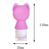 Maxbell Travel Bottles Silicone Empty Portable Toiletry Bottle for Sunblock Shampoo Purple