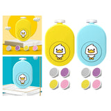 Maxbell Cartoon Electric Baby Nail File Toes Fingers Trim and Polish for Infant Yellow