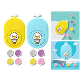 Maxbell Cartoon Electric Baby Nail File Toes Fingers Trim and Polish for Infant Yellow