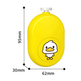 Maxbell Cartoon Electric Baby Nail File Toes Fingers Trim and Polish for Infant Yellow