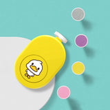 Maxbell Cartoon Electric Baby Nail File Toes Fingers Trim and Polish for Infant Yellow