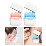 Maxbell Portable Dual Heads face roller for Face Tightening for Neck Redness Pink
