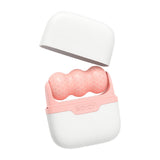 Maxbell Portable Dual Heads face roller for Face Tightening for Neck Redness Pink