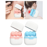 Maxbell Portable Dual Heads face roller for Face Tightening for Neck Redness Pink