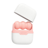 Maxbell Portable Dual Heads face roller for Face Tightening for Neck Redness Pink