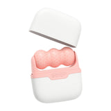 Maxbell Portable Dual Heads face roller for Face Tightening for Neck Redness Pink