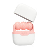 Maxbell Portable Dual Heads face roller for Face Tightening for Neck Redness Pink