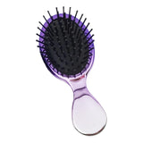 Maxbell Hair brush comb Wet Dry Hairs Types Girls Women Purple Silver