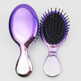 Maxbell Hair brush comb Wet Dry Hairs Types Girls Women Purple Silver