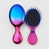 Maxbell Hair brush comb Wet Dry Hairs Types Girls Women bluish red