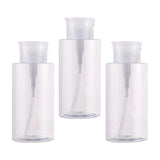 Maxbell 3x Push Down Pumping Bottle Dispenser Refillable Clear for Nail Polish 300ml