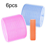 Maxbell 6 Pieces Bangs Roll salon Adhesive Hairstyling Rollers Dia 1.5cm