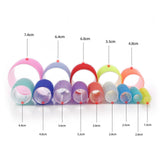 Maxbell 6 Pieces Bangs Roll salon Adhesive Hairstyling Rollers Dia 1.5cm
