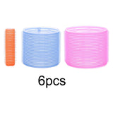 Maxbell 6 Pieces Bangs Roll salon Adhesive Hairstyling Rollers Dia 1.5cm