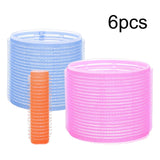 Maxbell 6 Pieces Bangs Roll salon Adhesive Hairstyling Rollers Dia 1.5cm