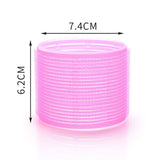 Maxbell 6 Pieces Bangs Roll salon Adhesive Hairstyling Rollers 7.4cm