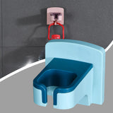 Maxbell Hair Dryer Holder Self Adhesive Storage for Bedroom Bathroom Blue