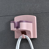 Maxbell Hair Dryer Holder Self Adhesive Storage for Bedroom Bathroom Pink