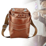 Maxbell Scissors Pouch Hairdressing Scissors Bag for Scissors Makeup Brushes Coffee