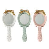 Maxbell Portable Makeup Mirror with Anti Slip Handle Beautiful Handle Mirrors White