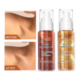 Maxbell Body Shimmer Oil Multipleuse Moisturizing Glitter Waterproof for Make up 30G Golden