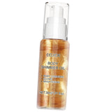 Maxbell Body Shimmer Oil Multipleuse Moisturizing Glitter Waterproof for Make up 30G Golden