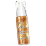 Maxbell Body Shimmer Oil Multipleuse Moisturizing Glitter Waterproof for Make up 30G Golden