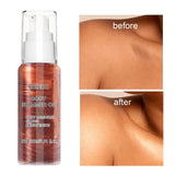 Maxbell Body Shimmer Oil Multipleuse Moisturizing Glitter Waterproof for Make up 30G Brown