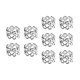 Maxbell Braiding Hair Rings Hair Accessories Hair Decoration for Photos Brides Silver