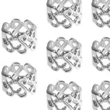 Maxbell Braiding Hair Rings Hair Accessories Hair Decoration for Photos Brides Silver