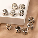 Maxbell Braiding Hair Rings Hair Accessories Hair Decoration for Photos Brides Silver