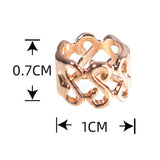 Maxbell Braiding Hair Rings Hair Accessories Hair Decoration for Photos Brides Rose Gold